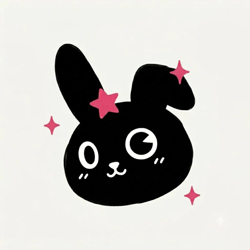 The rabbit mark on cream, the site icon